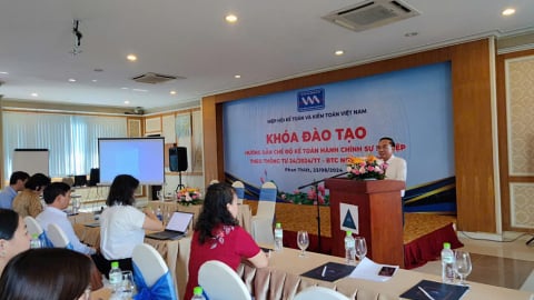 Hiệp hội Kế toán và Kiểm toán Việt Nam (VAA)  tổ chức khai giảng Lớp tập huấn: “Hướng dẫn Thông tư số 24/2024/TT-BTC của Bộ Tài chính về chế độ kế toán hành chính sự nghiệp”.