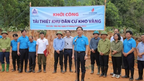 Petrovietnam khởi công tái thiết toàn bộ khu dân cư thôn Kho Vàng