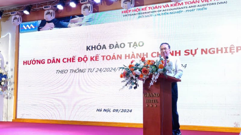 Hiệp hội Kế toán và Kiểm toán Việt Nam phối hợp cùng Sở Tài chính tỉnh Hòa Bình đã khai mạc lớp tập huấn “Hướng dẫn chế độ kế toán hành chính sự nghiệp theo Thông tư 24/2024/TT-BTC”