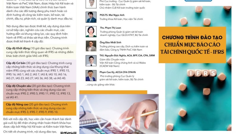 THƯ MỜI THAM GIA CHƯƠNG TRÌNH ĐÀO TẠO CHUẨN MỰC BÁO CÁO TÀI CHÍNH QUỐC TẾ (IFRS)