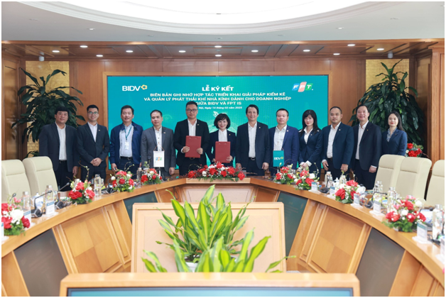 BIDV và FPT hợp tác triển khai giải pháp phát thải khí nhà kính